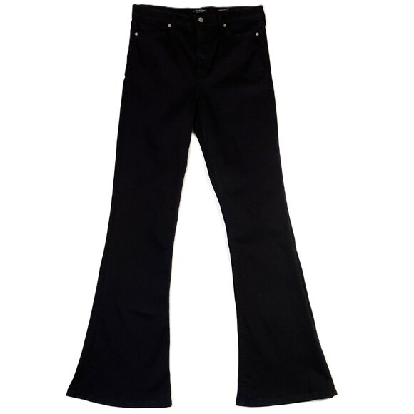 Banana Republic High Rise Flare Jean Size 31 Long Deep Black - Picture 4 of 16